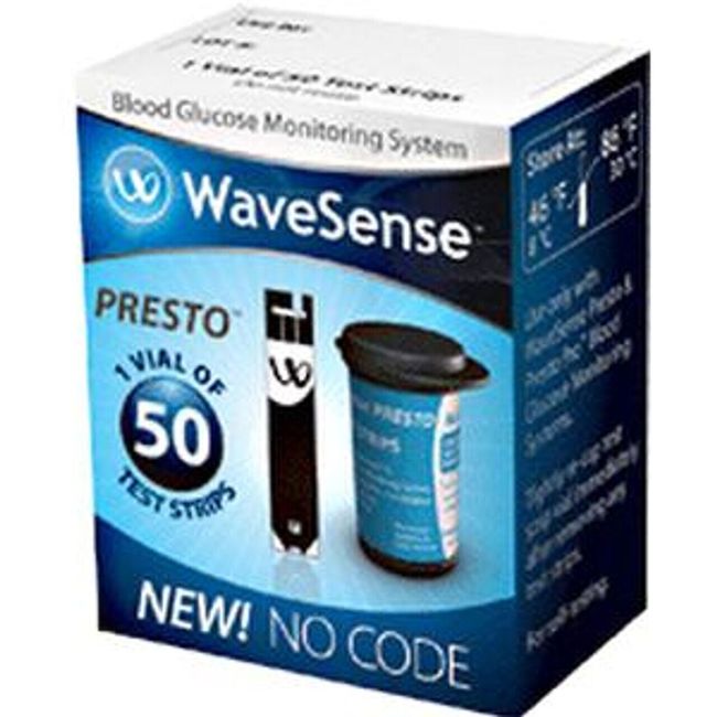 AgaMatrix WaveSense™ Presto™ End-Fill Blood Glucose Test Strip