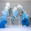 3pcs Elegant White Metal Arch Backdrop Stand Arched Frame Wedding Ceremony Decor