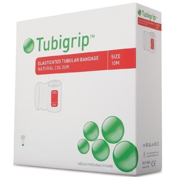 Molnlycke 1441 Tubigrip Multipurpose Tubular Bandage, Size K, 8.25" Width, Natural, 393.70" Length