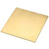 sourcing map Brass Sheet, Metal Sheets Plates 3.9" Length x 3.9" Width x 0.06" Thickness
