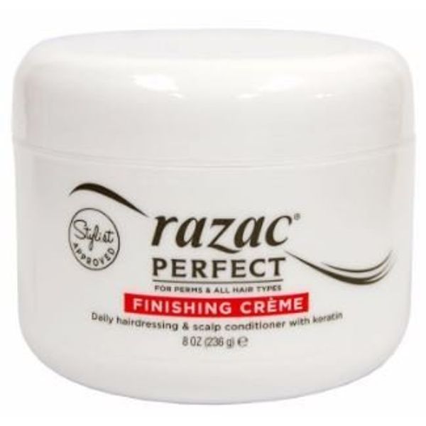 Razac Haircare Perfect for Perms - Finishing Creme Daily Hairdressing 8 oz. (Pack of 6)