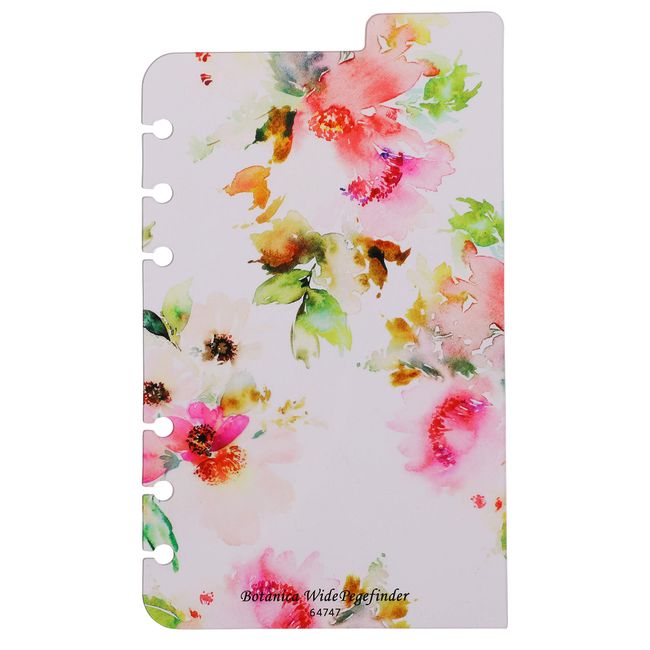 Franklin Planner Botanica Wide Page Finder 64747 Compact Peony