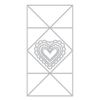Hero Arts - Folded Love Note Fancy Dies from The Love Notes Collection