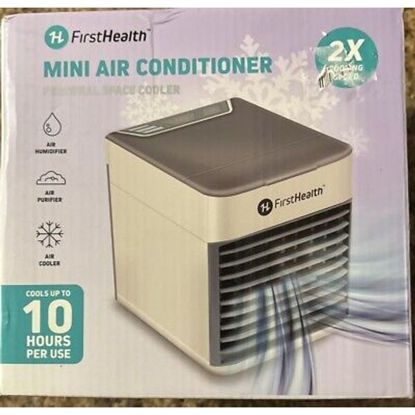 Firsthealth Mini Air Conditioner Personal Space Cooler Humidifier Purifier 10hrs