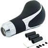 Lunsom Leather Gear Shift Knob R Shape Shift Knob Universal Auto Manual Car (Black)