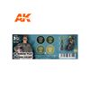 Ak Interactive US Modern Pilot Uniform Colors 3Gen Paint Set