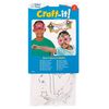 Baker Ross EF624 Star Hero Masks, Paper, 6 Pack,White