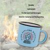 Gentlemen's Hardware Enamel Camping Mug Impact-Resistant Coffee Mug, 323ml, Camp Explore Discover
