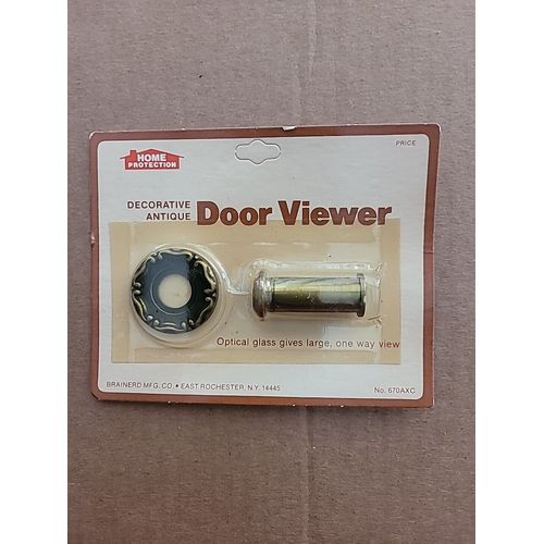 Decorative Antique Brainerd Hime Protection 670AXC Door Viewer  Wide Angle View