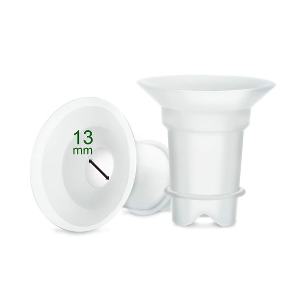 Maymom Flange Inserts 13 mm Compatible with Freemie 25 mm Collection Cup. 2pc/Each