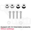 MOFUN Sissy Bar Docking Hardware Kit For Harley Softail Slim / Deluxe, Blackline