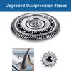SH60 Replacement Heads Blades Fit for Philip Shaver S6000 Series, SH60 Shaving Replacement Heads for Electric Razors Series 6000 S6810, S6820, S6850, S6880/81 S6810 with Shaver Cleaning Brush