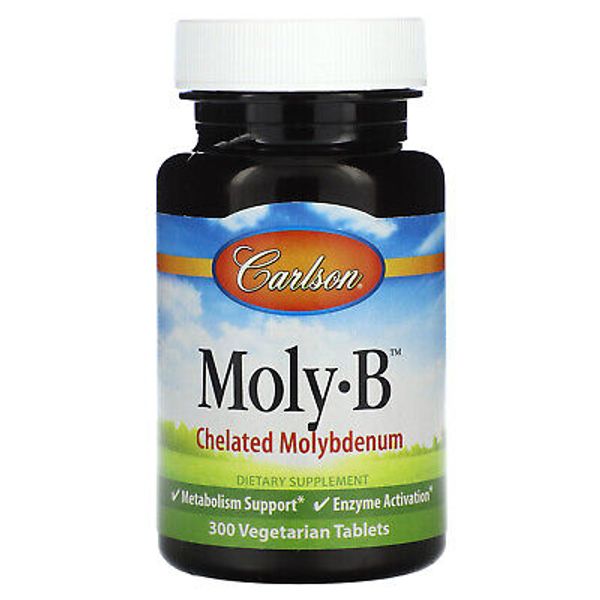 Moly-B™,  Chelated Molybdenum, 500 mcg, 300 Vegetarian Tablets