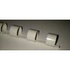 12mm White Plastic Binding Comb 21 Ring A4 95 Pages 200 Micron Transparent Covers