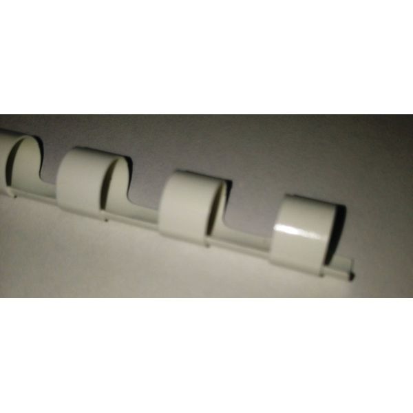 12mm White Plastic Binding Comb 21 Ring A4 95 Pages 200 Micron Transparent Covers