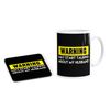 Daytripper Warning May Start Talking About Husband Kitchen Mug and Coaster Set Gift Coffee Tea Cup