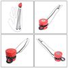 1 Ton / 2200Lbs Chain Hoist Manual Puller Block Fall Chain 10FT with Hook Red