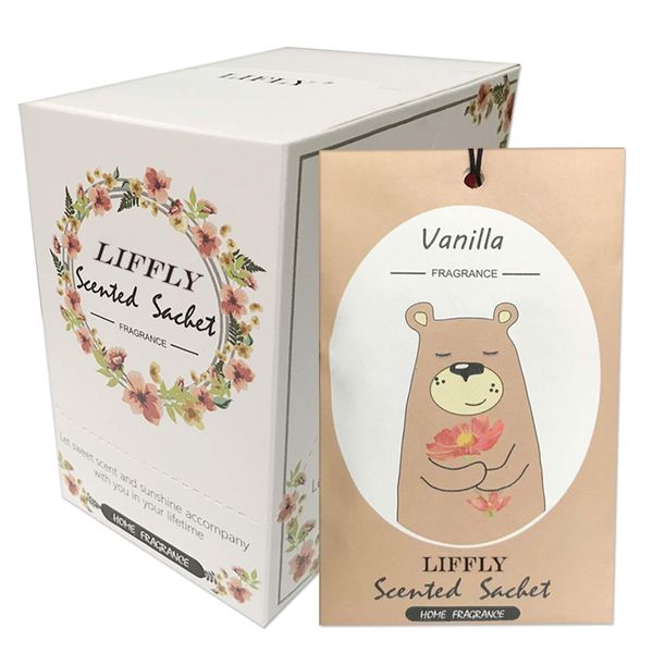 14 Packs Vanilla Scented Sachets for Drawers and Closets