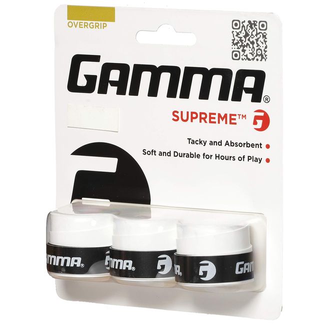Gamma Supreme Overgrip 3 Pack (White)