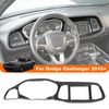 Center Console Dashboard Cover Panel Garnish Bezel For Dodge Challenger 2015+ 