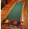 Handmade Green Zacualpa Table Runner