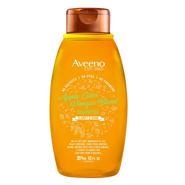 Aveeno Scalp Soothing Shampoo, Apple Cider Vinegar Blend, 12 Fl Oz