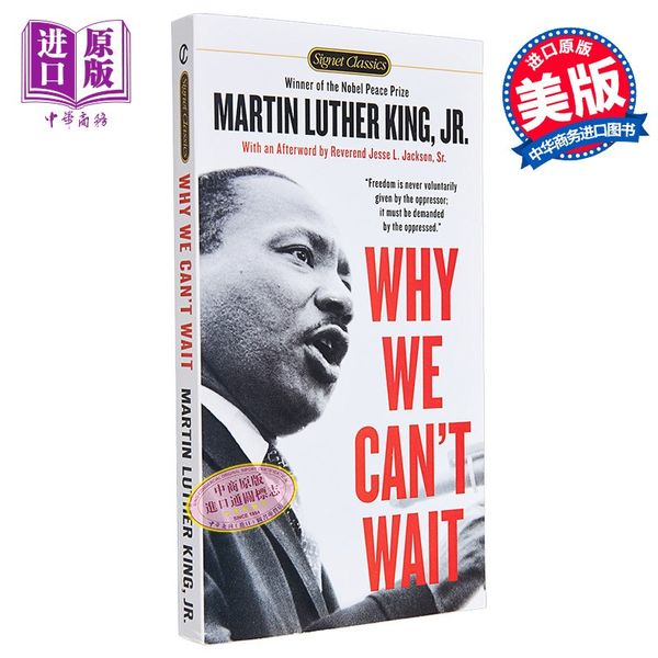 现货 马丁路德金演讲 为什么我们不能等待  Why We Can't Wait Martin Luther King Jr【中商原版】
