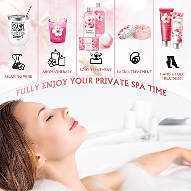 Birthday Gifts for Women 14 PCS Relaxing Spa Gift Basket Box for