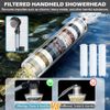 6000mAh Camping Portable Shower Filter Head Pump Rechargeable Outdoor Camp Kit