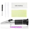 LABO Refractometer with ATC Wine Brewing Dual Reading BRIX 0-40% Alcohol 0-25%