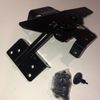 Large Paddle Latch Black Stainless Steel Heavy Duty Kit
