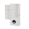 LITECRAFT Kenn Wall Light Outdoor Up or Down IP44 Rated Fitting with PIR Motion Sensor - White