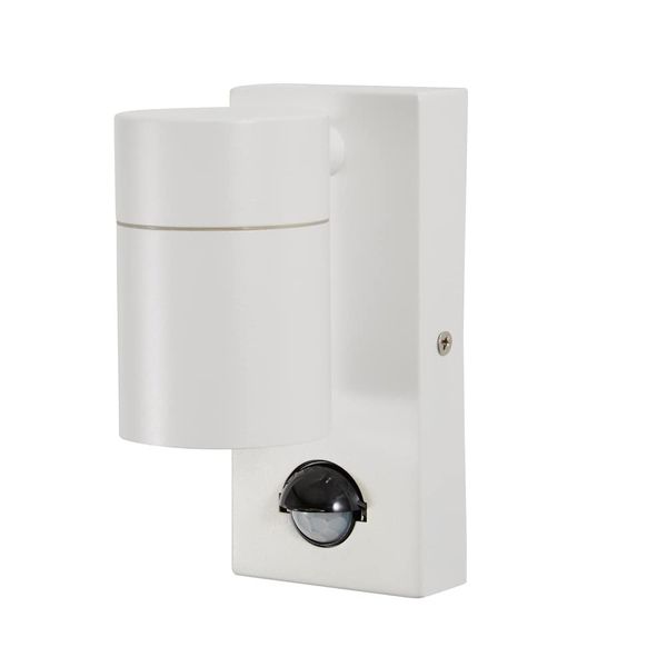 LITECRAFT Kenn Wall Light Outdoor Up or Down IP44 Rated Fitting with PIR Motion Sensor - White