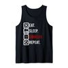 Eat Sleep Sommelier Repeat Wine Steward Restaurant Worker Tank Top