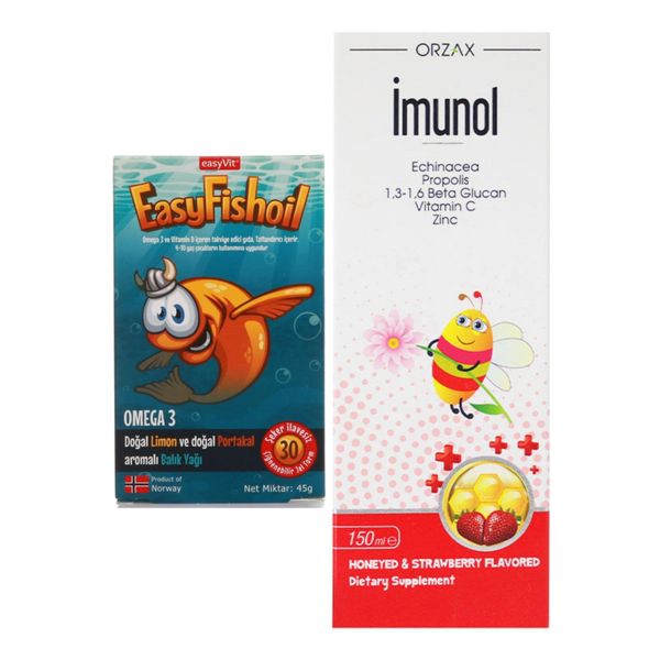 Omega 3 Çiğnenebilir 30 Jel Tablet X Imunol Şurup 150 ml