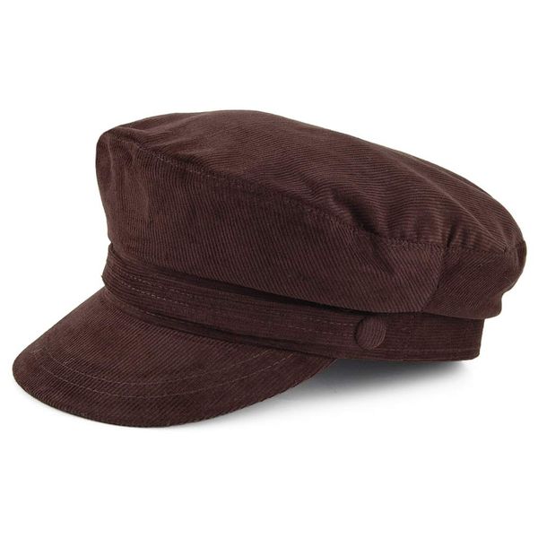 Jaxon & James Corduroy Fiddler Cap - Brown XL