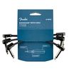 Fender/Blockchain 4" Patch Cable 3-Pack Angle/Angle Fender [Set of 3 Patch Cables]