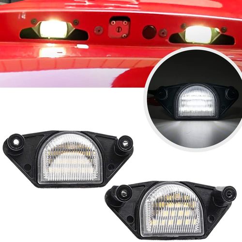 LED License Plate Lights Number Lamp for Chevy Corvette C4 C5 C6 Powered by High Power SMD Xenon White LED Error Free 2pcs