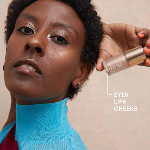 3INA MAKEUP - The No-Rules Cream Highlighter 512 - Mother of Pearl Gold Liquid Highlighter for Eyes Lips Cheeks - Highlighter Makeup for Natural and Luminous Finish - Vegan - Cruelty Free