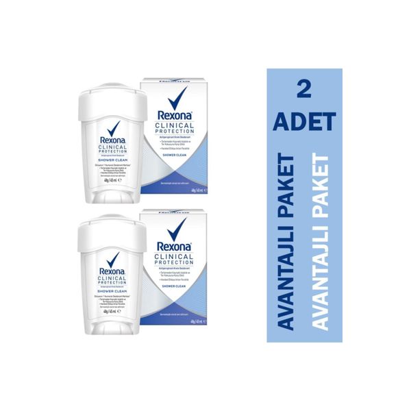 Clinical Protection Shower Clean Kadın Deodorant 2'li Paket Fırsat