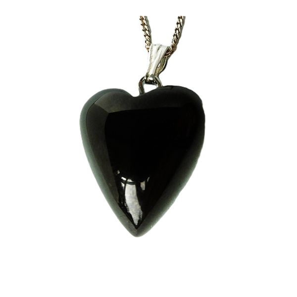 Whitby Jet Love Heart Pendant
