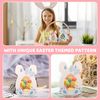 FloralGrace 10 pieces Easter egg packaging, Easter gift boxes, Easter packaging, Easter treat boxes, gift boxes in Easter bunny design boxes with ears (red+blue)