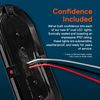 6" Oval 2 Red + 2 Amber + 2 White LED Trailer Tail Lights Brake Turn Reverse
