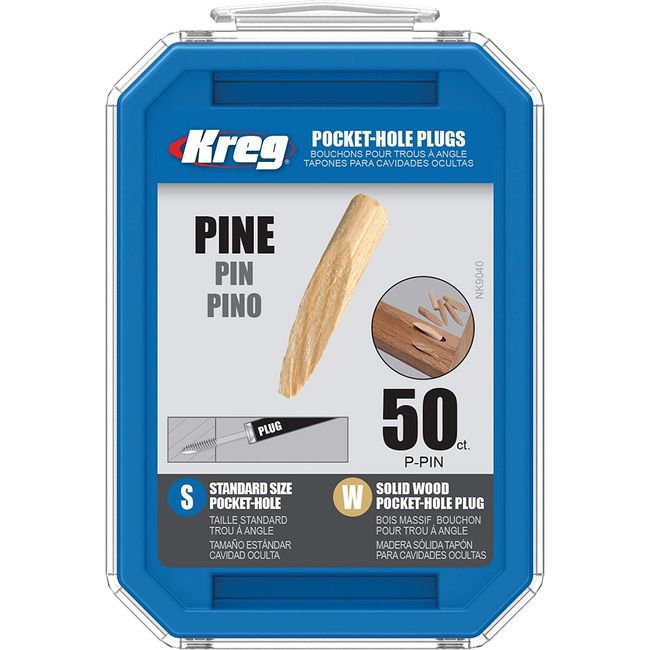 Kreg Pocket Hole Plug, Pine (50 Pack)