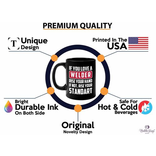 Flairy Land Welder Coffee Mug 11oz Black - You Love Welder - Welding Gift For Dad Granpa Mechanic Engineer Metalworker Steelworker Craftsman Ironworker Repairman