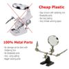 Helping Third Hand Magnifier Soldering Stand Clamp Holder Alligator Clip Tool