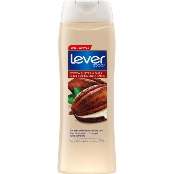 Lever 2000 Body Wash Cocoa Butter & Shea, 17.9 Ounce