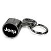 Jeep Black Engine Piston and Rod Metal Key Chain