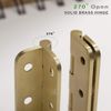 Keenkee 4 PCS Brushed Solid Brass Butt Hinges 2 Inch for Cabinet Doors Trunks...