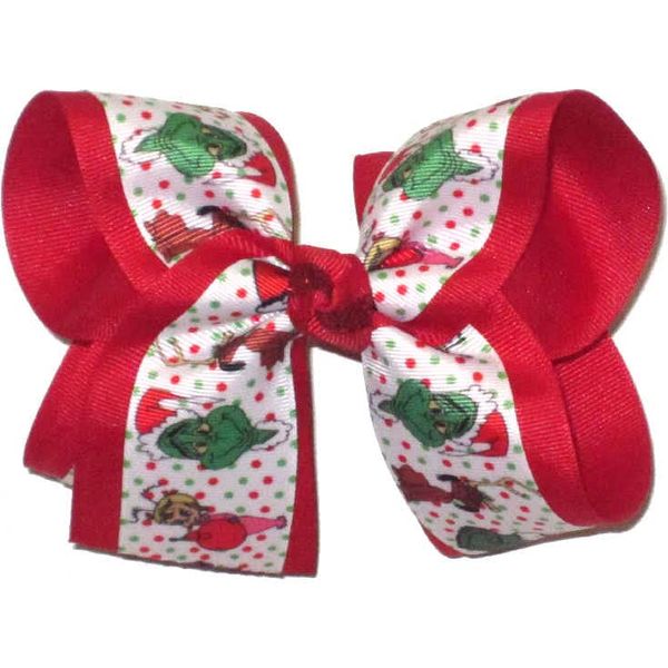 HL-1163L Large Christmas Hair Bow